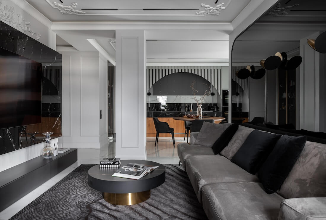 AmazingArchi's tweet photo. Galina D3, Minsk, Belarus by Novu Classic Interior

Read more: https://t.co/a0HwywFGIW

The apartment of 86 m2 is located in the elite housing estate "D3". Our studio created the project for a young family with two children. 

Photography: Sergey Pilipovich

#amazingarchitecture  #apartments