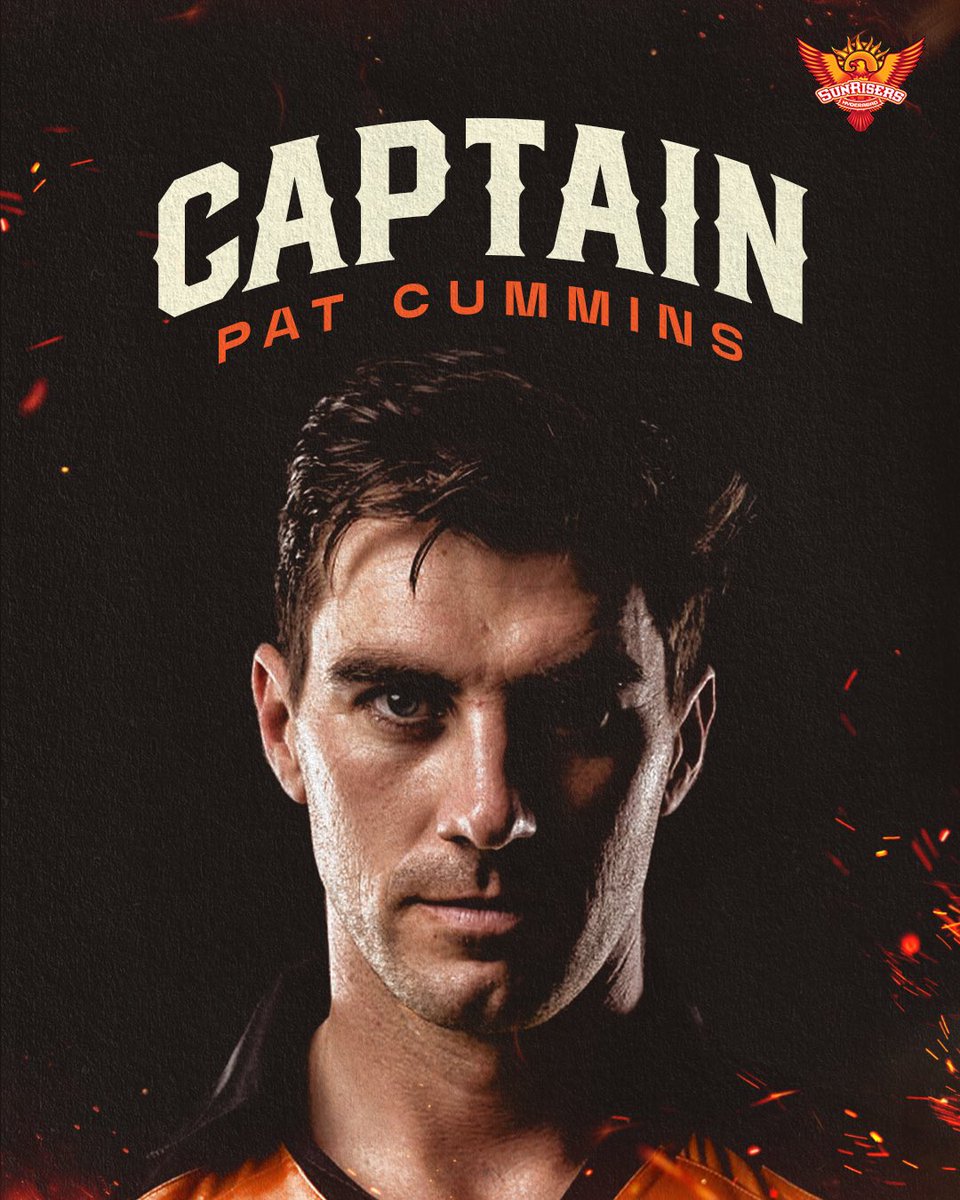 #OrangeArmy! Our new skipper Pat Cummins 🧡 #IPL2024