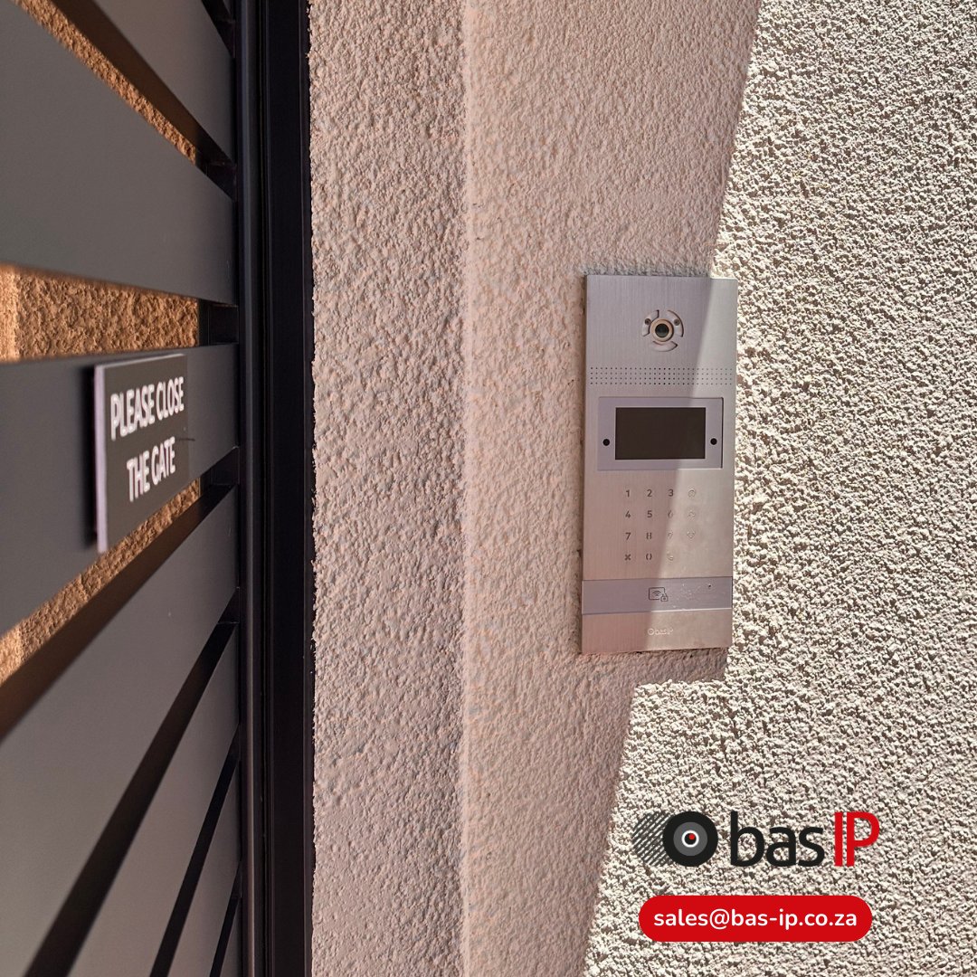 basipSAfrica's tweet photo. The #BASIP SA team provided an intercom solution for this client based in Bantry Bay, South Africa. The Entrance Panel is integrated with the existing Mifare tag system and indoor panel monitors are integrated into the existing CCTV system. https://t.co/iZCRL0C1S2