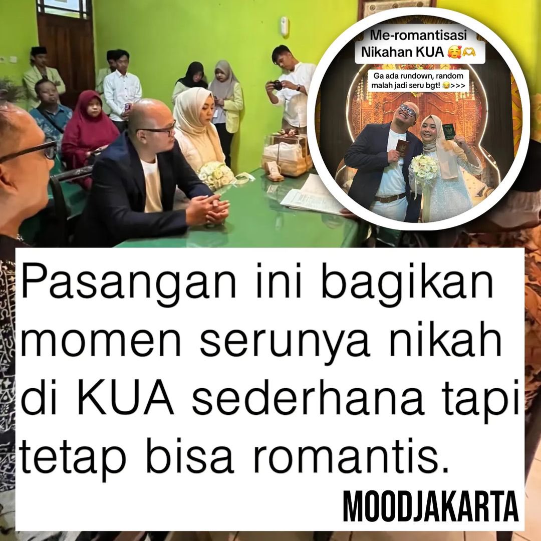 geoltiktokviral's tweet photo. pasangan ini bagikan momen serunya menikah di KUA sederhana tetapi bisa tetap romantis dan seru juga

—A THREAD https://t.co/0H0fI1TtJf