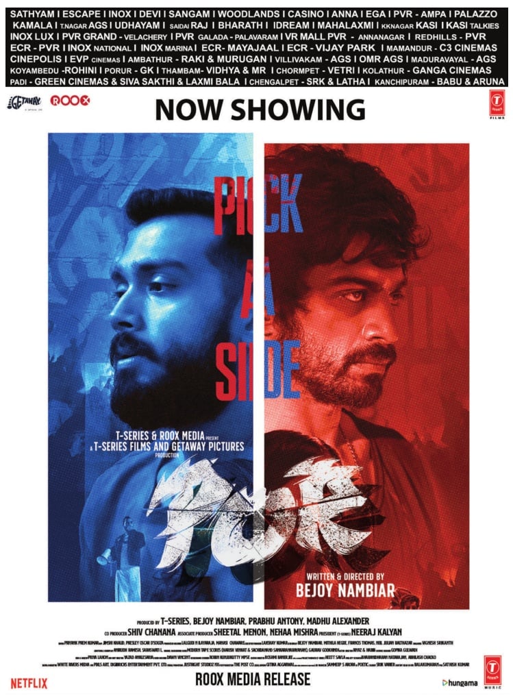 Roox (@rooxworld) on Twitter photo #Por Running successfully in theatres now 💥 The Battle between two college students 🤜🤛
<a href="/iam_arjundas/">Arjun Das</a> <a href="/kalidas700/">kalidas jayaram</a> <a href="/sanchana_n/">Sanchana natarajan</a> <a href="/tjbhanu/">Bhanu Prakash</a> <a href="/nambiarbejoy/">Bejoy Nambiar</a> <a href="/madhualex/">Madhu Alexander</a> <a href="/RooxWorld/">Roox</a> <a href="/TSeries/">T-Series</a> <a href="/prosathish/">Sathish</a> #Por Running successfully in theatres now 💥 The Battle between two college students 🤜🤛
<a href="/iam_arjundas/">Arjun Das</a> <a href="/kalidas700/">kalidas jayaram</a> <a href="/sanchana_n/">Sanchana natarajan</a> <a href="/tjbhanu/">Bhanu Prakash</a> <a href="/nambiarbejoy/">Bejoy Nambiar</a> <a href="/madhualex/">Madhu Alexander</a> <a href="/RooxWorld/">Roox</a> <a href="/TSeries/">T-Series</a> <a href="/prosathish/">Sathish</a>