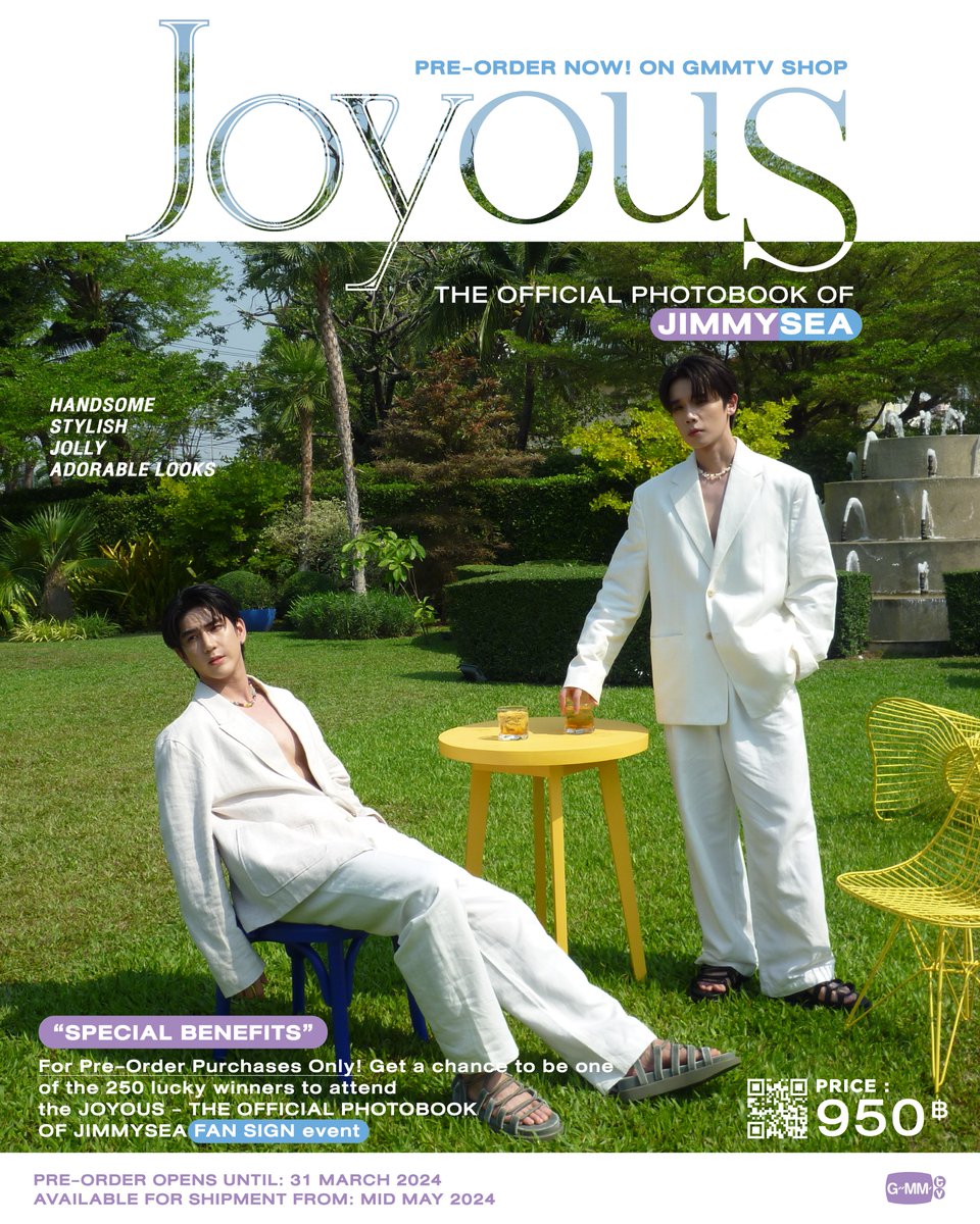 GmmtvShop's tweet photo. Jimmy and Sea in JOYOUS PHOTOBOOK are heartthrobs. Can you really resist their hotness? 🥑🌊

JOYOUS | THE OFFICIAL PHOTOBOOK OF JIMMYSEA
https://t.co/bBMqRm9aoO

#JOYOUSxJIMMYSEA
#JimmySea #จิมมี่ซี
#GMMTV https://t.co/mExNBYmhXe