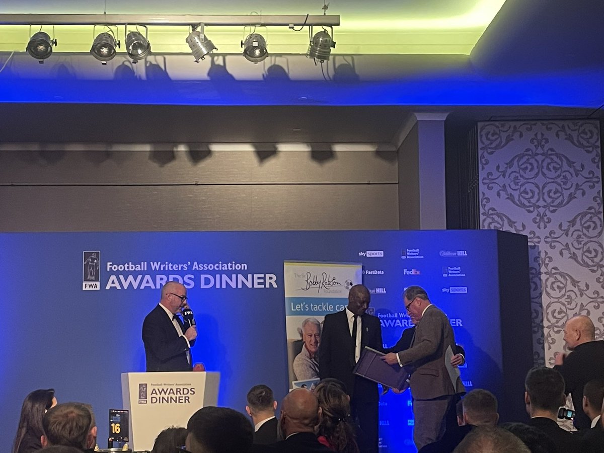 ABevington11's tweet photo. Excellent night at the NE @theofficialfwa awards hosted by @Iandennisbbc.
Congratulations to all the winners including a stunned Paul Hetherington on deservedly receiving the John Fotheringham award from @reid6peter. 
Well done @PaulMcCarthy66 @sbates_people @ColinGYoungie https://t.co/pVYSDD785i