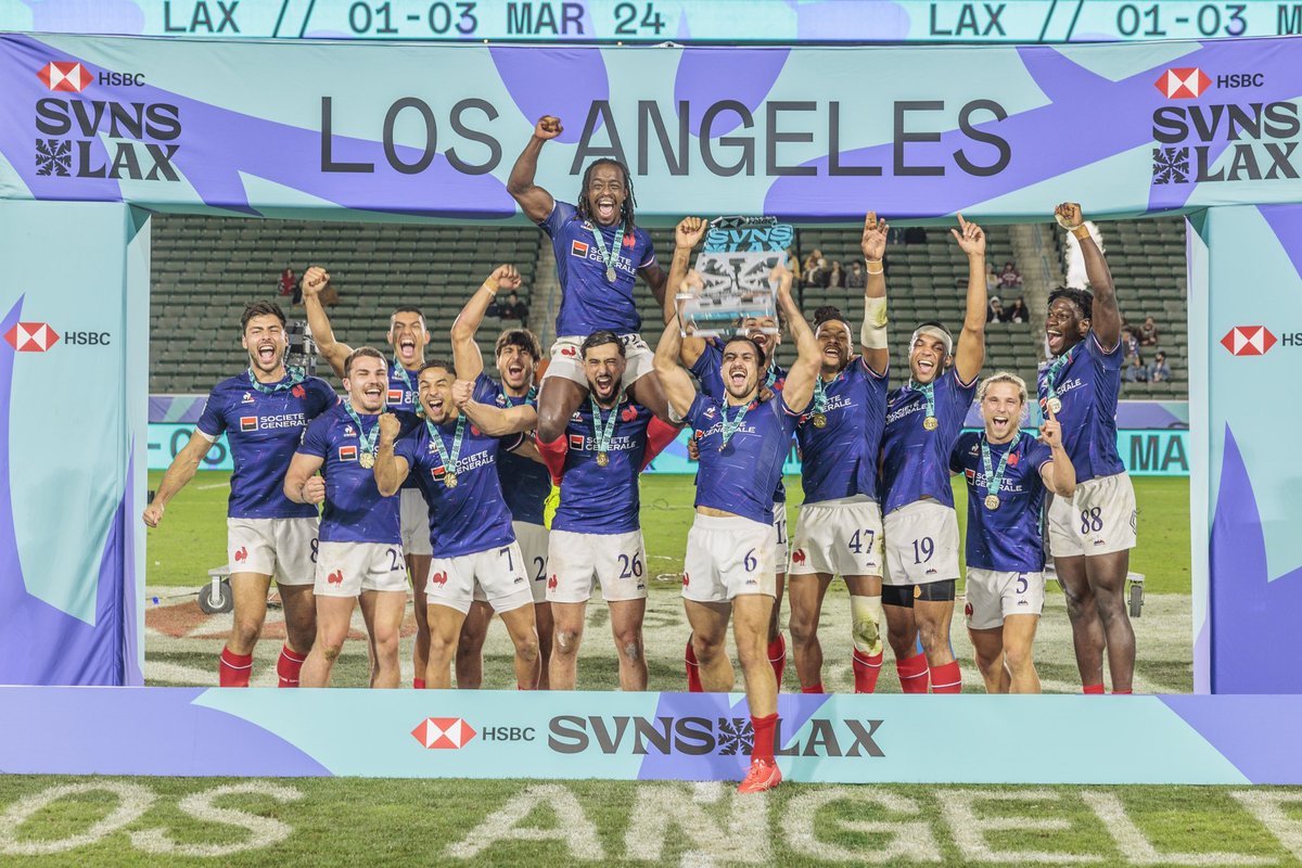 🏆🇫🇷 𝐋𝐎𝐒 𝐀𝐍𝐆𝐄𝐋𝐄𝐒 𝟐𝟎𝟐𝟒 𝐂𝐇𝐀𝐌𝐏𝐈𝐎𝐍𝐒 ! 🇫🇷🏆
#France7 #HSBCSVNSLAX | @svnsseries <a href="/RugbyPass_FR/">RugbyPass FR 🇫🇷</a>