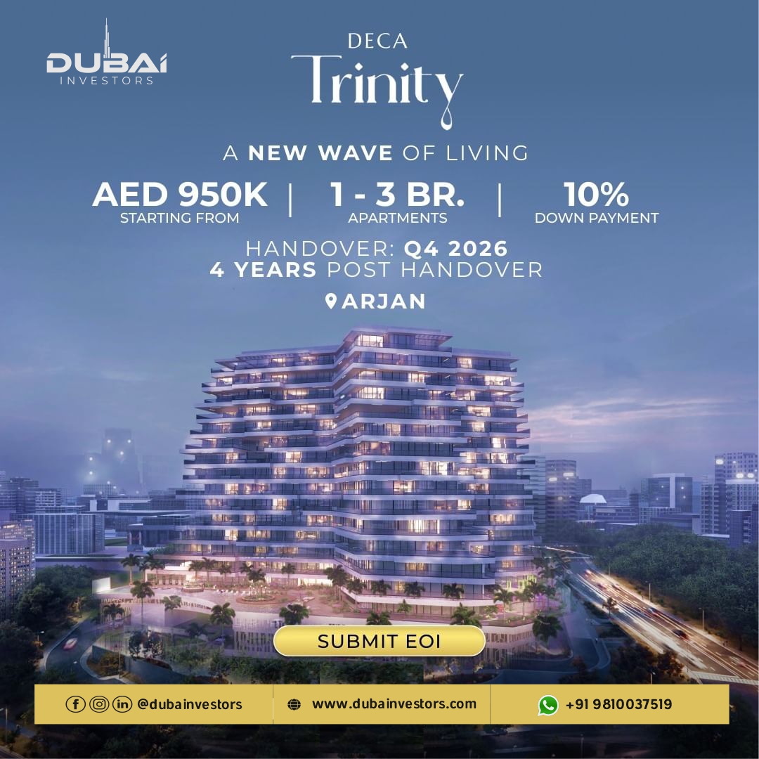 🏙️ Trinity Apartments at Arjan, Dubai - Deca Properties 🏙️
#TrinityApartments #ArjanDubai #DecaProperties #TrinityArjan #DubaiApartments #DecaPropertiesDubai #LuxaryapartmentsbyDecaProperties #liveinDubai #DubaiRealEstate #PropertyInvestment #DubaiResidential #DubaiProperties