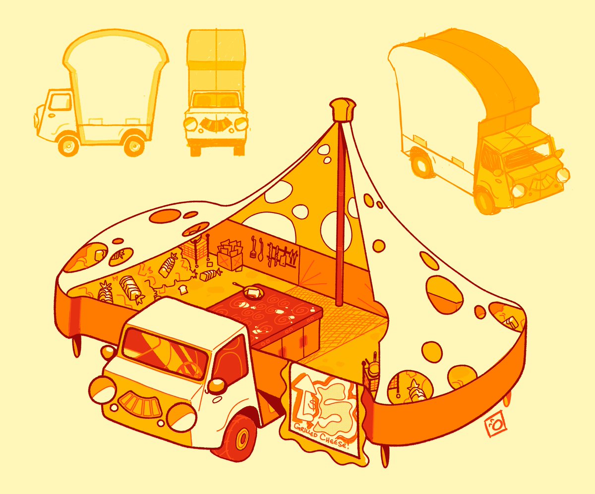 「grill cheese food truck. 」|Lex. ~🧬Thawed Lab Rat🧬 Edition~のイラスト