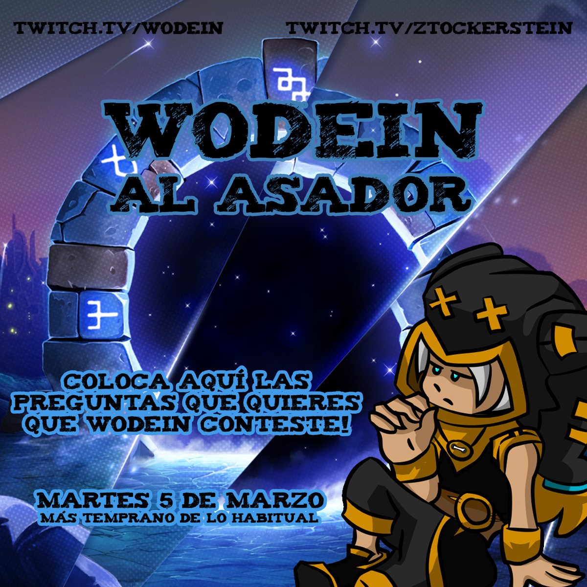 ztockerstein's tweet photo. La Carnicería recibirá en el ASADOR a un creador de contenido de #dofus entre otros juegos... su nombre.. @Wodein1 ... puesto en el asador por @nani_eis 

Sólo en #lacarnicería 
https://t.co/KDj5nl8UGg 

- Follow y RT para ambos! 

#wodein #ztockerstein #elasador #entrevista https://t.co/7KWUI6UDwD