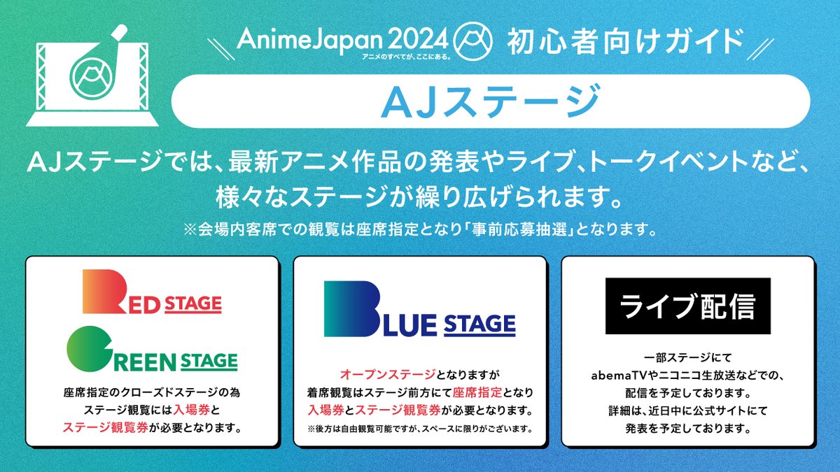 🔰AJ初心者向けガイド AJステージ ＼ AnimeJapanに初めてご来場される