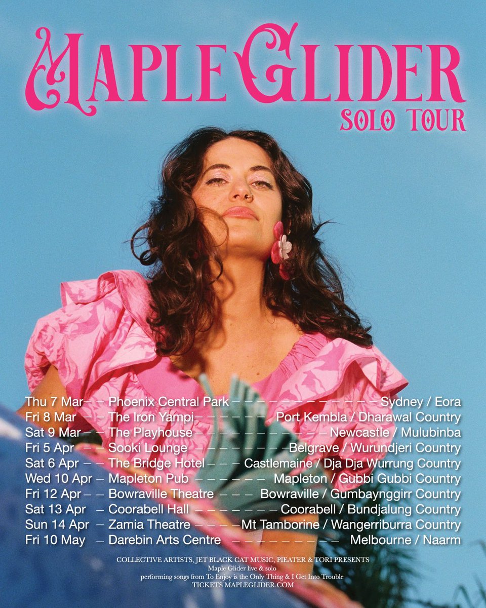 Newcastle~ tickets available for this SATURDAY 9th Civic Theatre Newcastle in the Playhouse!!! Port Kembla~ last I heard there were 30 free tickets left up for grabs for The Iron Yampi this FRIDAY 8th via RSVP✨ Tickets to these shows & more via mapleglider.com