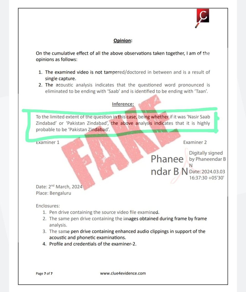 #FakeFSLReport: Karnataka BJP released #FAKE FSL REPORT with the Support of #Samvada Foundation.!

📌SAMVADA FOUNDATION IS THE RSS TRUSTEE ORGANISATION.!

This is high time @PriyankKharge Sir please take action against fake news peddler.