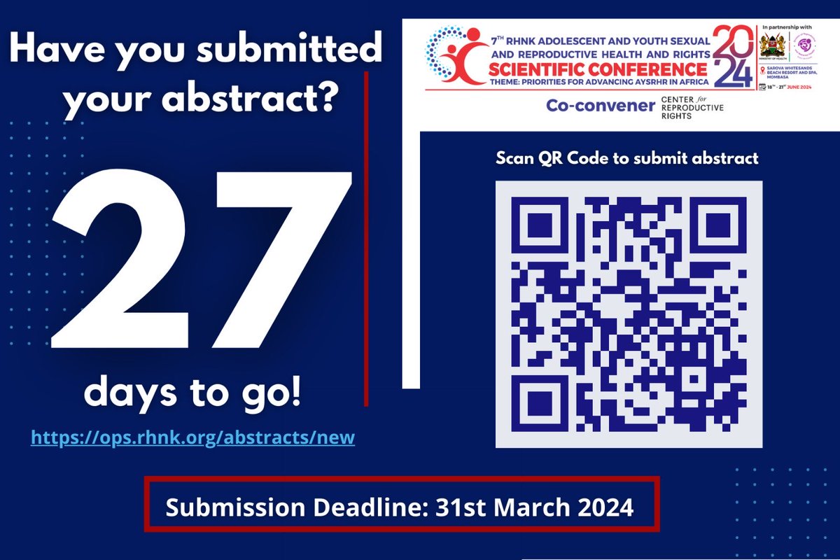 #RHNKConference2024 abstract submission deadline! Is your abstract fresh & ready to roll? We're on the lookout for innovative ideas & insightful perspectives. Submit your abstract now to secure your spot at the conference! Click here to submit: 👇 ops.rhnk.org/abstracts/new