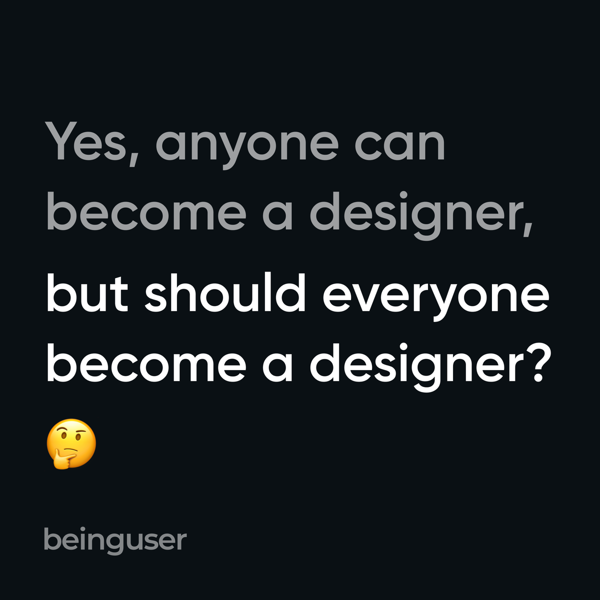 Hey budding designers! 🎨✨

It's true, becoming a designer is easier now than ever before, and it's often seen as a tempting career choice.

#productdesign #design #uxdesign #uidesign #uxui #designers #productdesigners #uxdesigners #designindia #designcommunity #designjobs 🚀