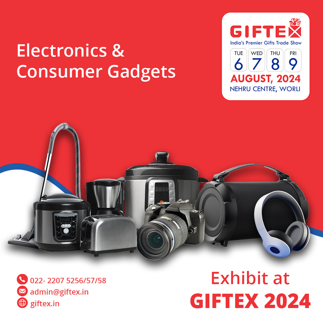 Giftex_Official's tweet photo. Electronics &amp; Consumer Gadgets are the most popular choice for gifts worldwide!
Giftex is coming back! We like to invite all the forward-thinking manufacturers, dealers, distributors, importers, and exporters, etc.

Book your Stall -https://t.co/YgPMe8fREi

#electronics #gifts https://t.co/nxnokTgT6V