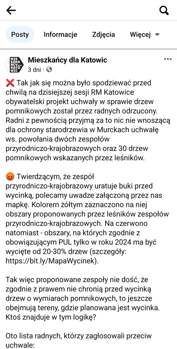 UrszulMDPolska1's tweet photo. 👇👇 #LasyNieDlaKasy @PracowniaBystra @Nasze_Lasy #Katowice #Murcki https://t.co/EZVwcs7SmK