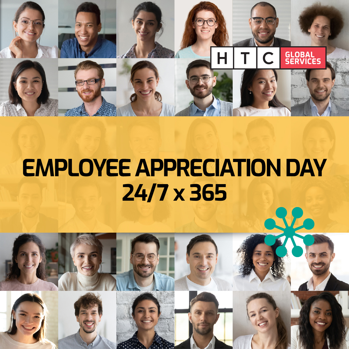 A shout-out to every member of the HTC Global Services team, we are grateful for your creativity, passion, and relentless pursuit of excellence! Thank you.

#PeopleFirst #ProudOfOurPeople #EmployeeAppreciationDay #Gratitude