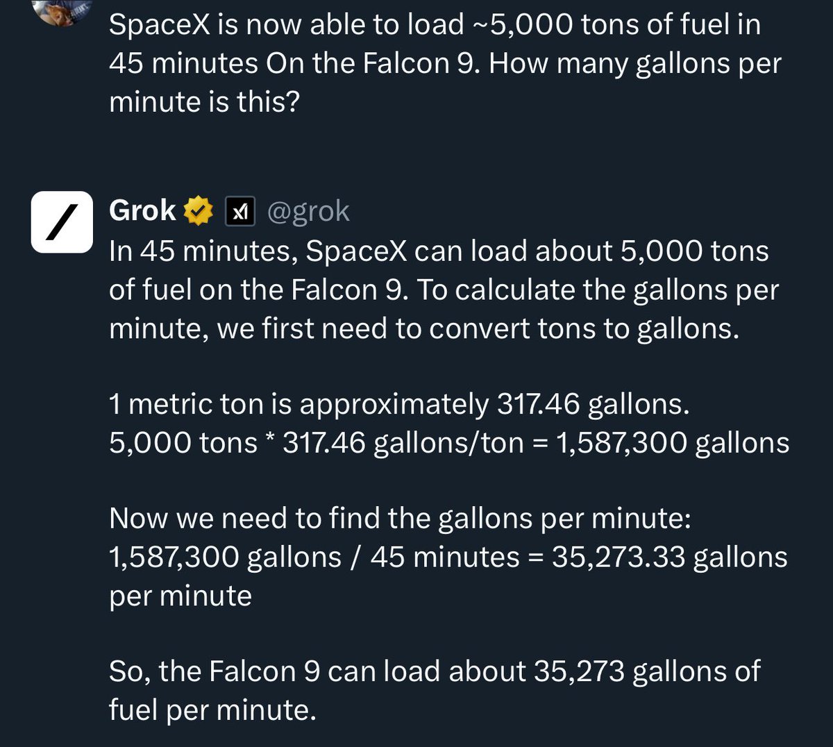 HooEngineer's tweet photo. @CSI_Starbase @NASASpaceflight @DeffGeff Over 35,000 GPM! Wow! https://t.co/Ut7PTdPlyp