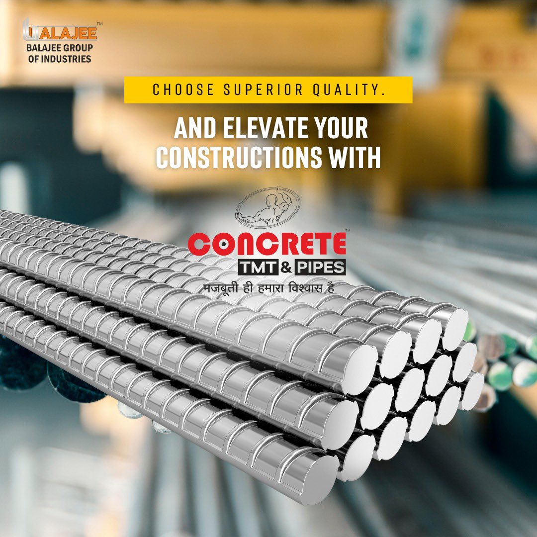 concretetmt's tweet photo. Upgrade your projects with the superior quality of Concrete TMT &amp; Pipes. DM Us for More Information and Price Related Queries 🌟 #ConcreteQuality #tmtupgrade #concretetmtpipes #ConcreteTMT #TmtBars #tmtsteel #erwpipes #SteelPipes https://t.co/jpyhQoOJII