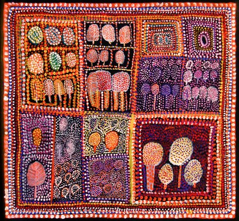 Indigenous Australian artist Loongkoonan who started painting at 95, and first exhibited her work at age 105 #WomensArt
