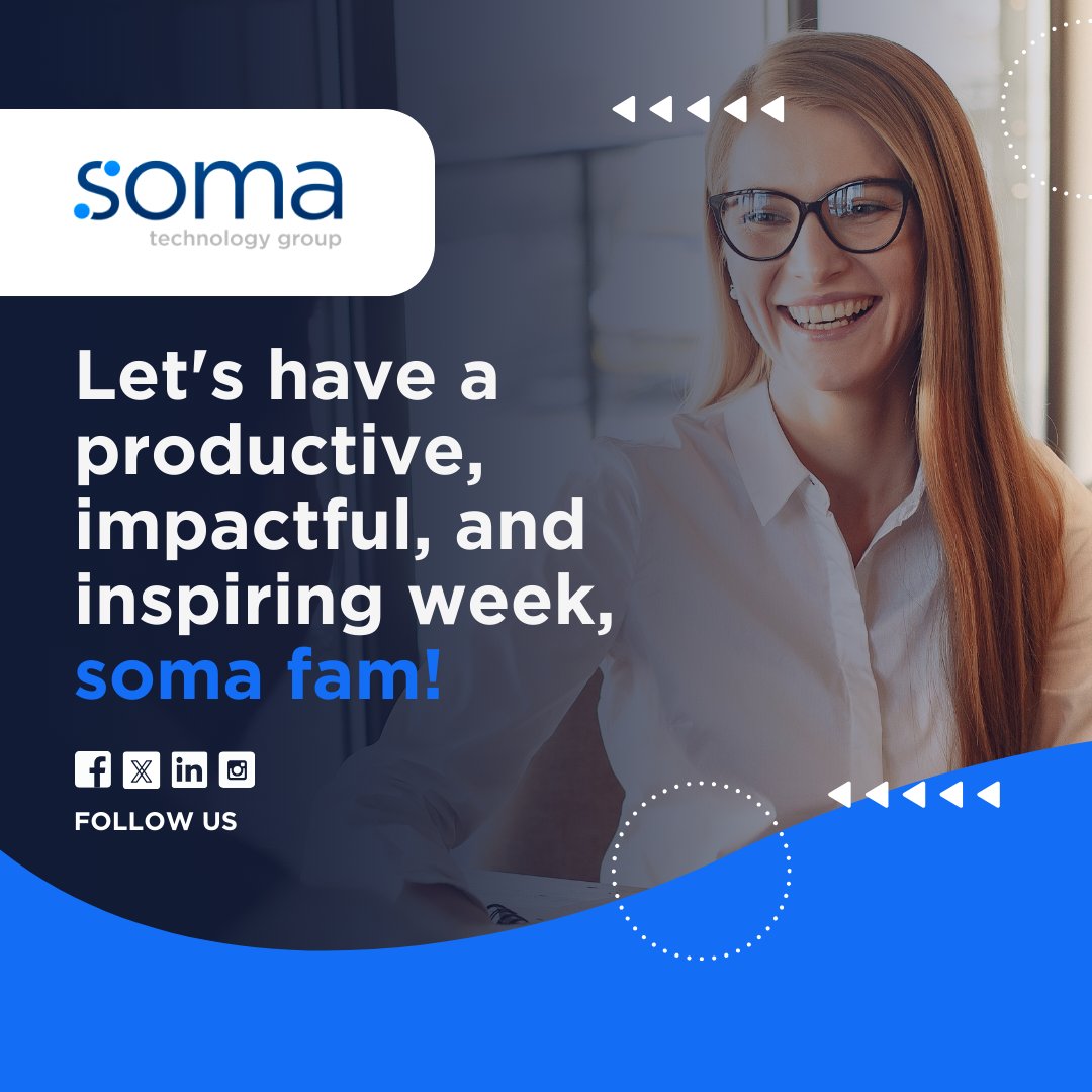soma_technology's tweet image. 💥As we kick off this new week, let&apos;s remember the incredible power of technology to transform, connect, and empower.

We&apos;re passionate about harnessing the potential of tech to make a positive impact on businesses and individuals alike.

#somatechnologygroup #MotivationalMonday