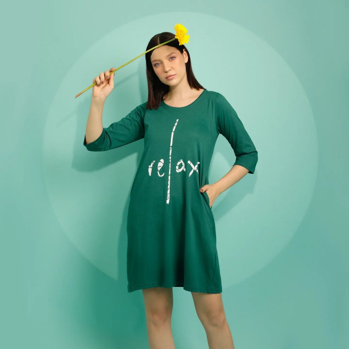 Cloviafashions's tweet photo. Pockets & Playfulness: This Vibrant Cotton Night Dress is a Comfy Delight with Pockets on Both Sides! 💃🌙
Product Featured: NS1233A17
Shop now at https://t.co/pvvr5zo06a✅
#nightdress #shopnow #dress #comfy #clovia #model #shoot #lingerie #nightwear #newcolletion #printed https://t.co/GtTA74B6Ff