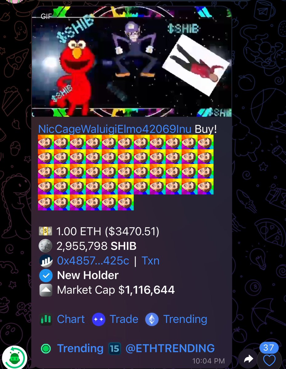 NicCageWaluElmo's tweet photo. New local high!

#SHIB #NicCageWaluigiElmo42069Inu https://t.co/GWCYVSluZY