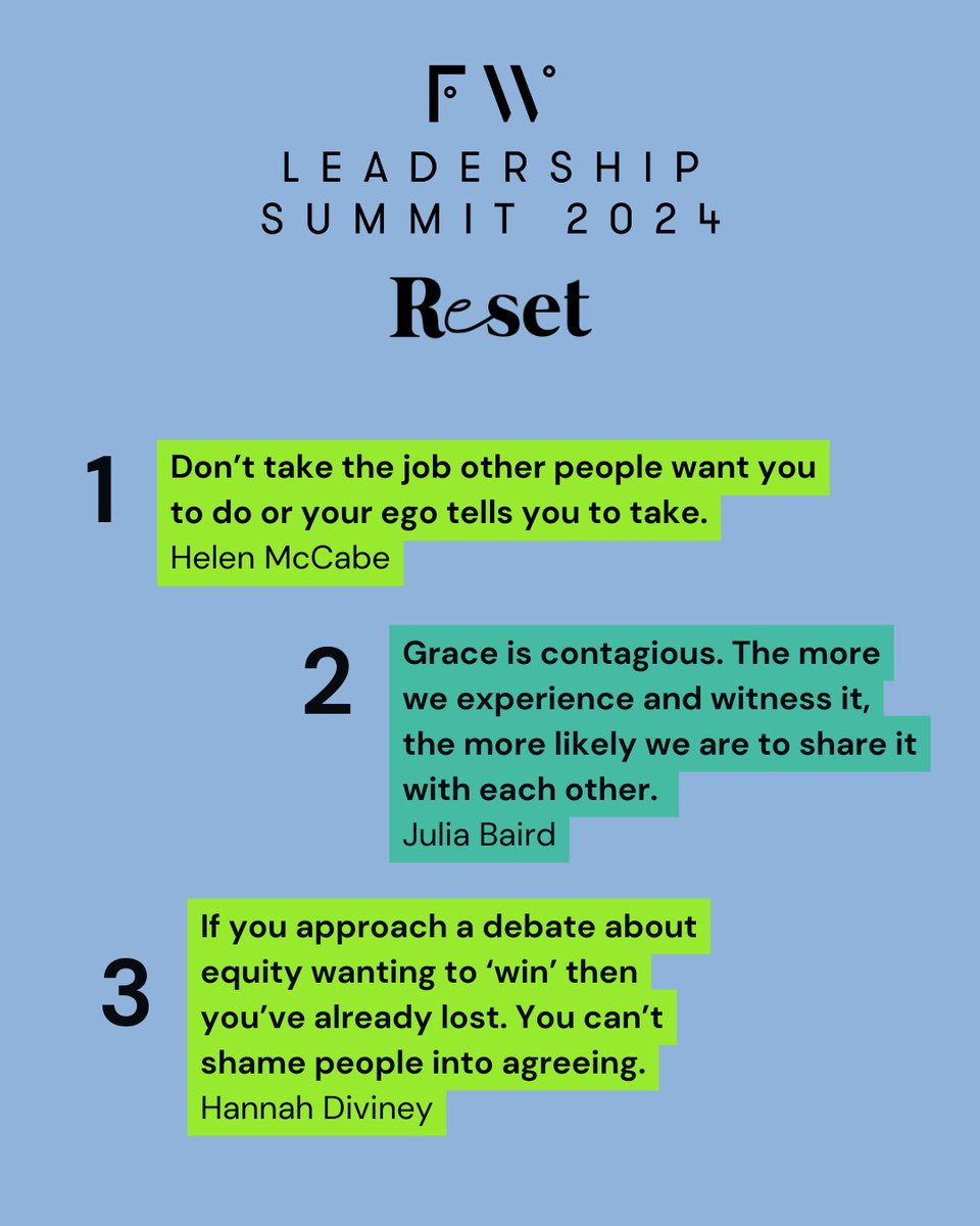 FutureWomen's tweet photo. Day one of #fwsummit is done! Here are our top leadership takeaways from today. Thank you to everyone who joined us either in person, virtually or followed along via our socials! We cannot wait to do it all again tomorrow. https://t.co/euOrjVPVl6