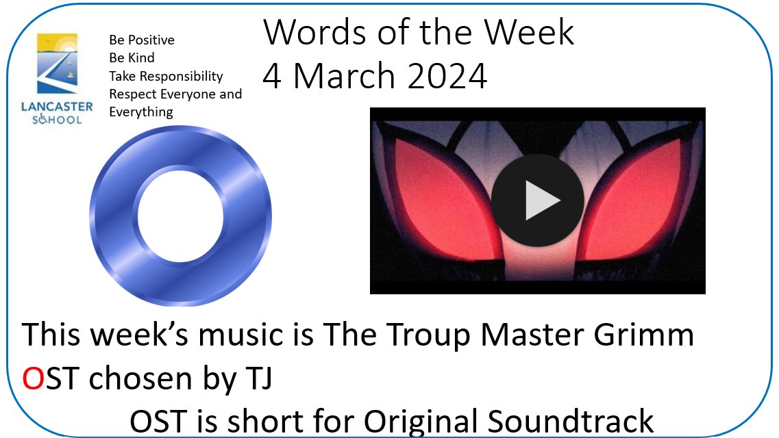 TJ chose our music for the week from one of his favourite games