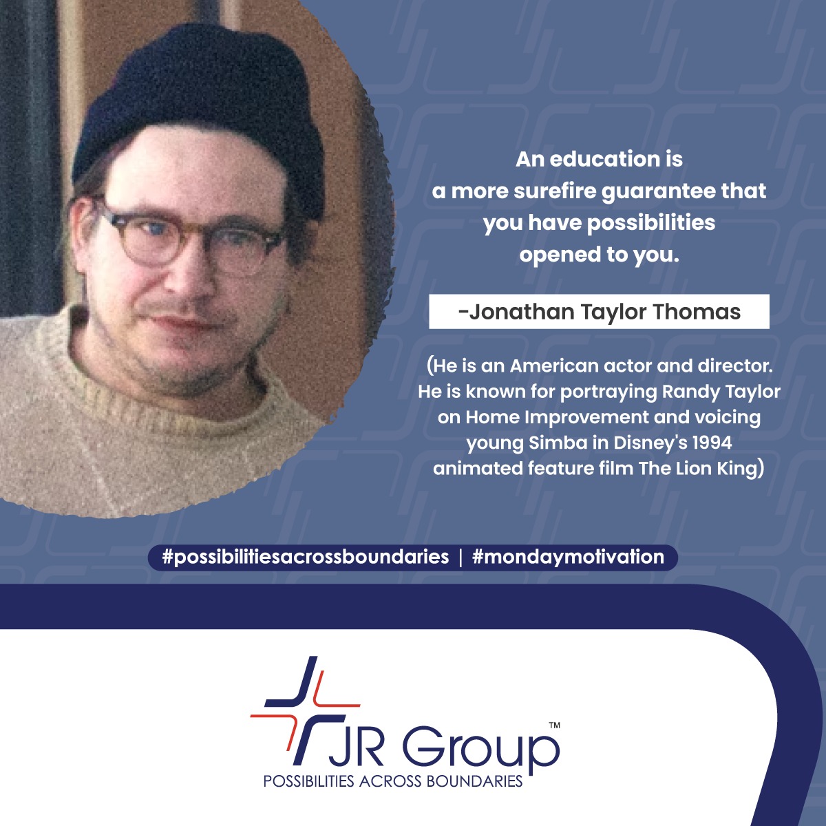 jrgroupindia's tweet photo. What is education as per you?
#Possibilitiesacrossboundaries #JRgroup #Possible #India #Logistics #Shipping #Petroleum #Corporate #Possibility #possibilities #Gobeyond #Focus #focusonpossible #Motivation https://t.co/J6TKFRvgKM