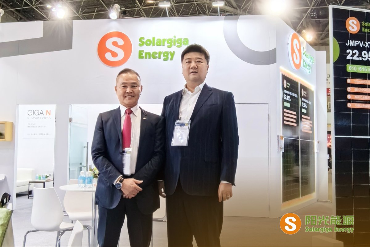 SolargigaEnergy's tweet image. 🎉 What a successful debut for Solargiga Energy at the 2024 #WorldSmartEnergyWeek! 🆒

Innovative component #Giga series PV #modules and cutting-edge technology have made us a lot of 👀 attention at the exhibition site. 🤗 

#solar #pv #module #energy #green #Japan