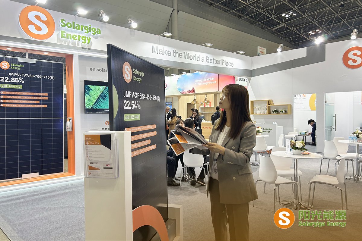SolargigaEnergy's tweet image. 🎉 What a successful debut for Solargiga Energy at the 2024 #WorldSmartEnergyWeek! 🆒

Innovative component #Giga series PV #modules and cutting-edge technology have made us a lot of 👀 attention at the exhibition site. 🤗 

#solar #pv #module #energy #green #Japan