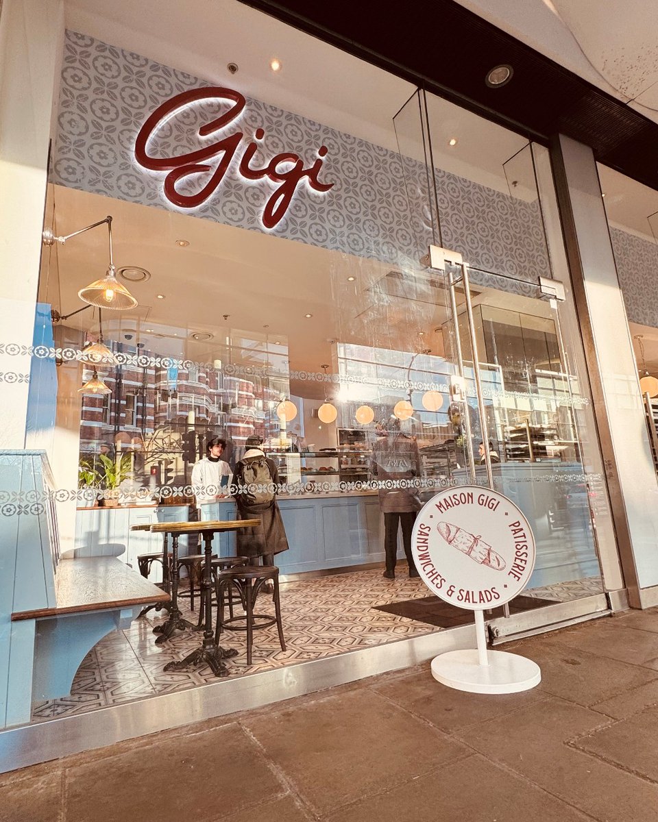 Have you visited London's brand-new French bakery #MaisonGigi yet? 🥖🇫🇷

Serving up pâtisserie, artisan coffee and regional sweet and savoury specialities this is a MUST VISIT on your morning commute or for an indulgent afternoon treat. 😍