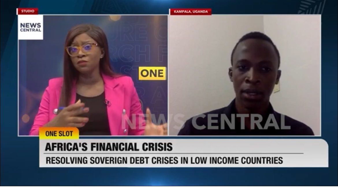 “We don’t have a crisis of over-indebtedness, we have a crisis of too expensive #debt”. As #Africa’s finance ministers gather for their annual @ECA_OFFICIAL meetings, our analyst @LwereTrevor joined @NewsCentralTV to discuss. A must watch interview 🔥 buff.ly/3IfG1cn