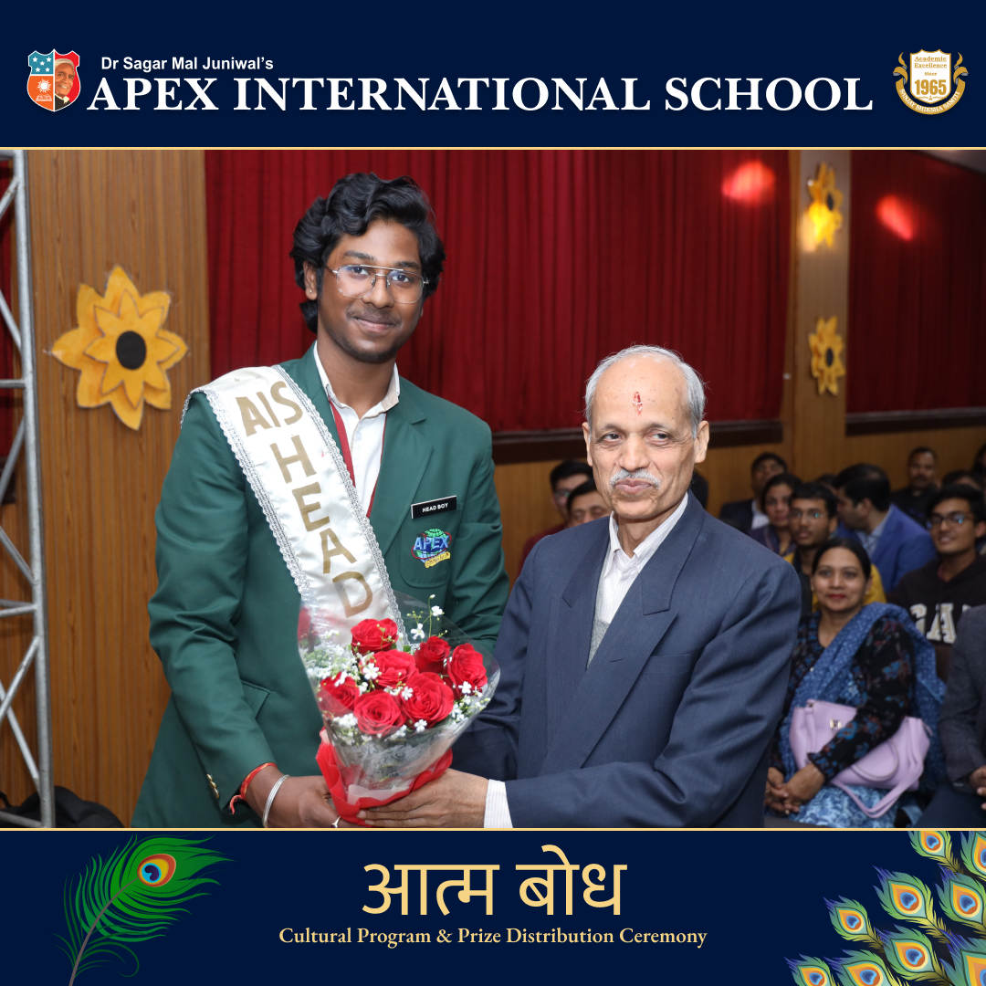 ApexSchool_Jpr's tweet image. Knowing yourself is the beginning of all wisdom'.
Apex International School organised a grand cultural show on the theme 'Atmabodh' meaning knowledge of the self. More than 500 students participated in the event.
#atmabodh #apexinternationalschool #culturalshow #knowledge