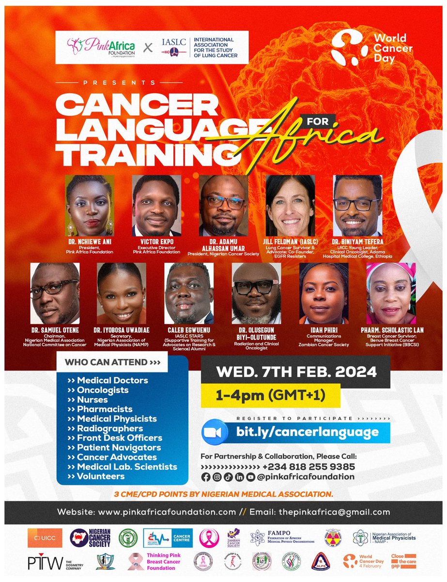 BoldlyPink_PAF's tweet image. Cancer Language Training for Africa

A representative of the Association of Radiation Therapists of Nigeria, Muhammad Musa Abubakar&apos;s perspective:  youtu.be/JFBXtb2-8KA?si…

 #CloseTheCareGap #CancerLanguage