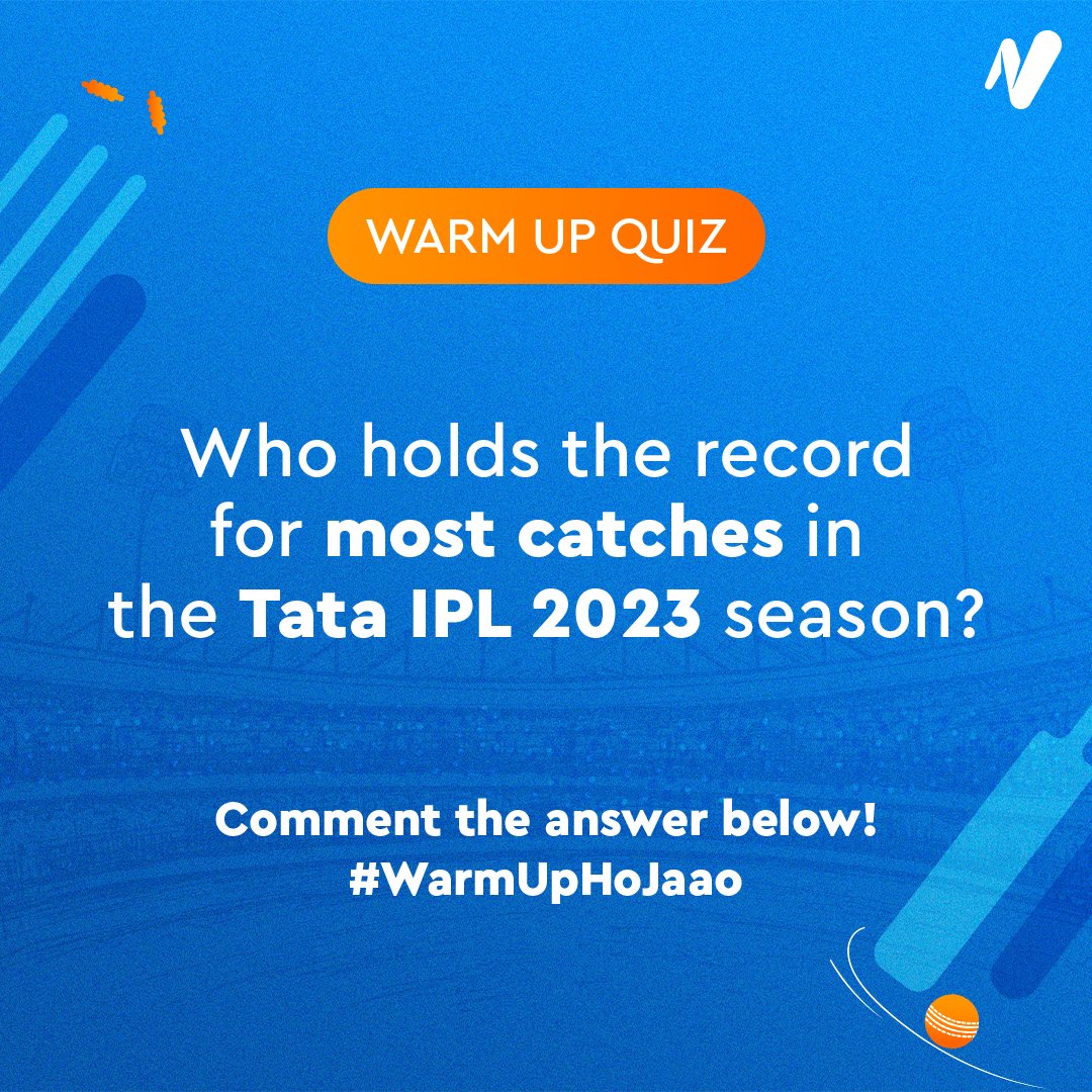 The first question is here! Comment your answer below👇

#WarmUpHoJaao #TataNeu #TATAIPL2024 #WarmUpQuiz #CricketTrivia