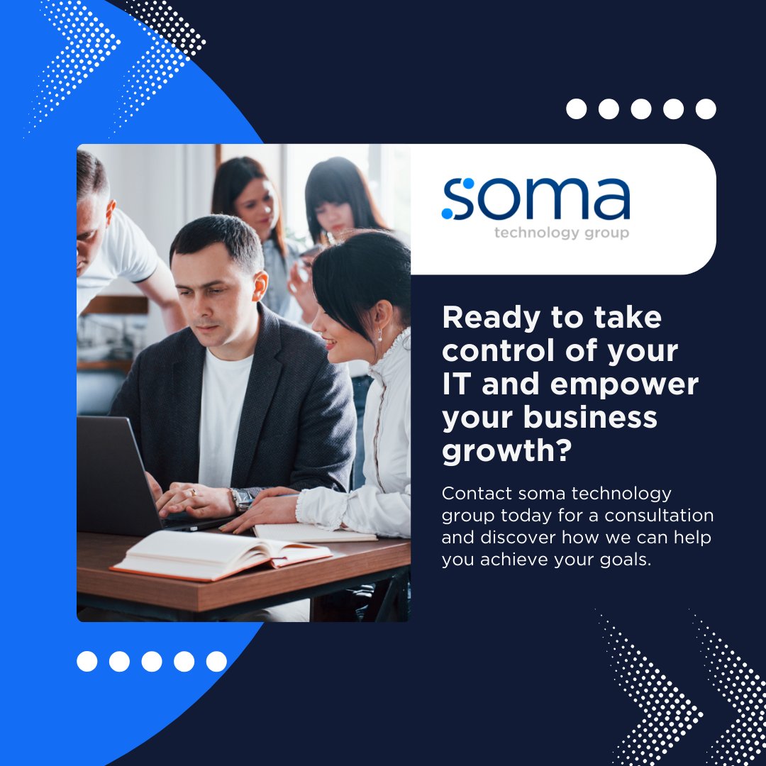 soma_technology's tweet image. We understand that every business has unique challenges and goals. That&apos;s why soma technology group is here to listen to your specific needs and tailor our solutions to deliver tangible results.

#somatechnologygroup #valuablepartner #managedIT #ManagedITServices