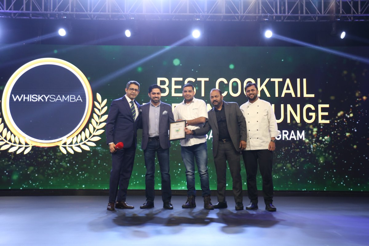 NDTVFood's tweet photo. NDTV Food Awards 2024: Best Cocktail Bar And Lounge - Whisky Samba, Gurugram

#NDTVFoodAwards2024 #CulinaryExcellence #IconicChefs #BestRestaurantsAndBars #ndtvfood #indianrestaurants #bars #cocktails #lounge

Co-Presented by: @IDFCFIRSTBank
In association with: @Herbalifeindia
Citation Partner: Premier Printer
Hospitality Partner: Grand Hyatt, Gurgaon
Celebration Partner: Pernod Ricard India