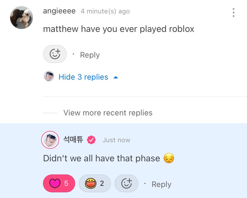 jiwoongiez's tweet photo. MATTHEW PLAYED ROBLOX !? https://t.co/e6NkW2h4wG