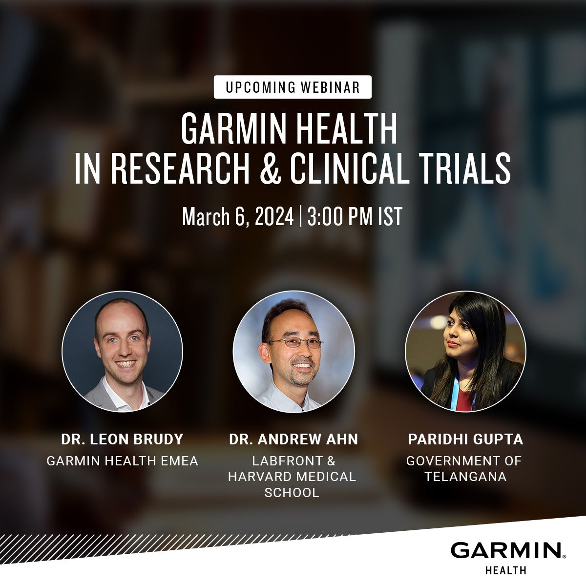 Webinar for Asia-Based Researchers: This Wed!
Learn to use <a href="/Garmin/">Garmin</a> data in studies:
- Get tips on digital biomarkers &amp; sleep analysis
- Insights from <a href="/AndrewCAhn2/">Andrew C Ahn</a>,  Dr. Leon Brudy (Garmin Health), &amp; <a href="/paridhigpta/">Paridhi Gupta</a>
- Discover new sensor tech

🔗 Register: buff.ly/49BFDko