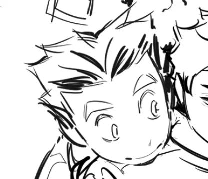 having a good day actually bc i just drew such a cute bokuto 