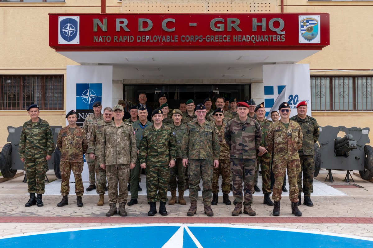 On Feb 29th & Mar 1st, 2024, #NRDCGR hosted the Allied Command Operations (ACO) Management Board, chaired by COS SHAPE, with participation of the Chiefs of Staff of NCS & other #NATO HQs.
#NRDCGR #WeAreNATO #1nato75years #nrdcgr20years #WeAreAllies