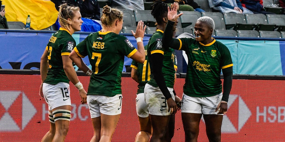 Renfred Dazel: 'I am very proud of the effort from the squad this weekend' - more here: tinyurl.com/5n7jmp2r 💚💛 #BokWomen7s #HSBCSVNS #RiseUp