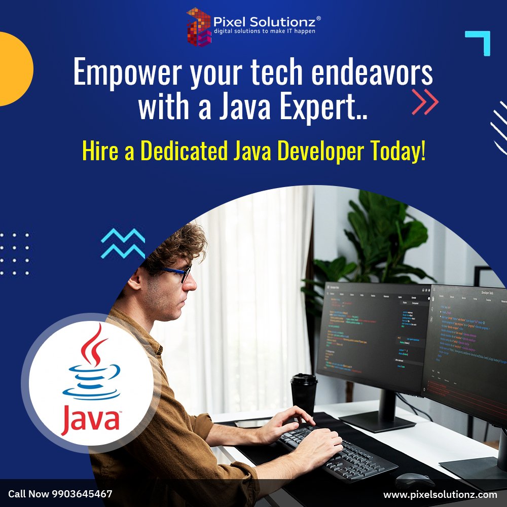PxlSolutionz's tweet image. Ready to elevate your tech projects? ๐
From crafting robust applications to optimizing performance, our Java experts are here to fuel your success.
Don't wait, hire your Java developer today and take your projects to new heights!
#PixelSolutionz #hire #hirejavadeveloper