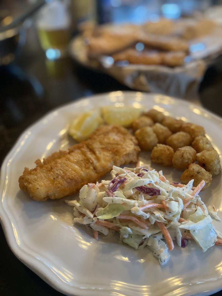 Sunday homemade fish fry was a success.