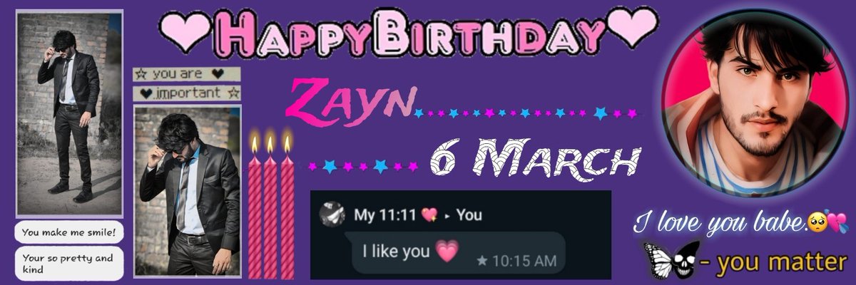 AapkiSanu's tweet image. It's time to get excited because it's almost 2 days left for your birthday 🎂❤️💌 @AapkaZayn
#Headerupdated  for partner 💎🤍