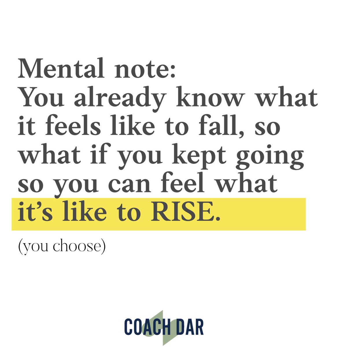 Falls are inevitable but RISING UP IS A CHOICE! Make the choice so you can have the chance to Rise! #mentalfuel
