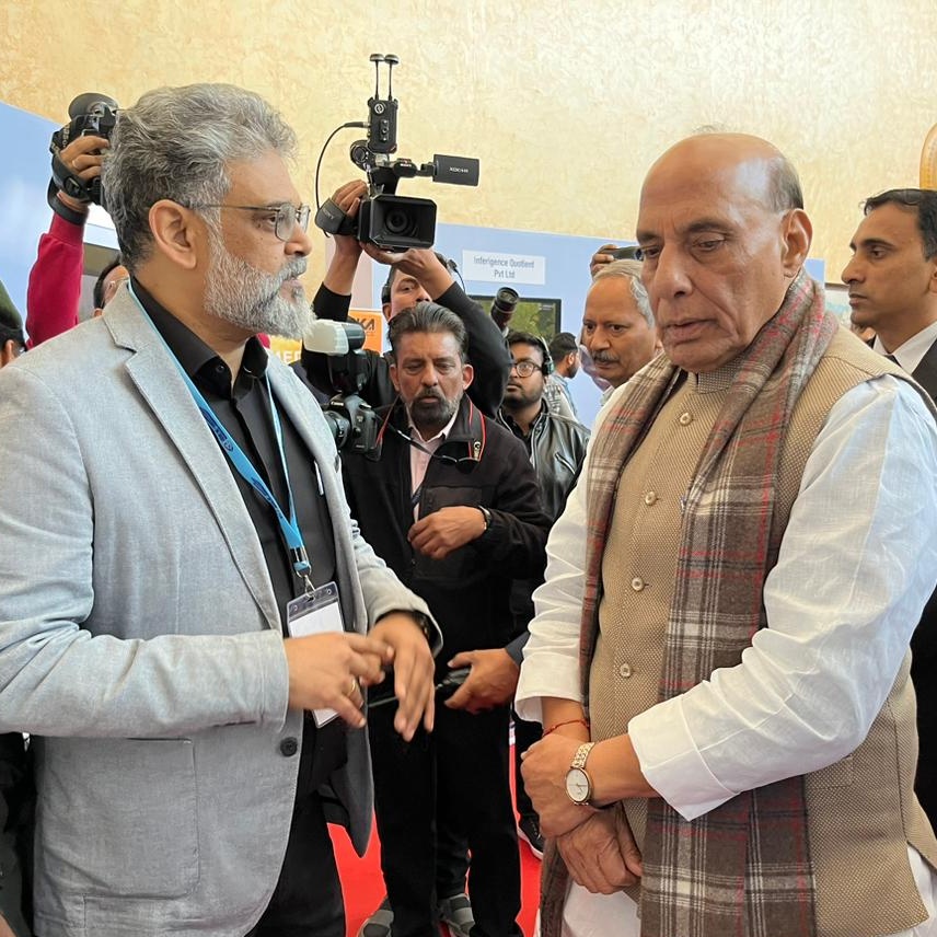 GalaxEye's tweet image. Humbled to have interacted with Hon&apos;ble Raksha Mantri, Shri @rajnathsingh at #DefConnect, organized by @India_iDEX.

As iDEX Winners, our SVP, Dr Deb Jyoti Pal, shared about our unique Imagery Intelligence capabilities, tackling emerging national security challenges!