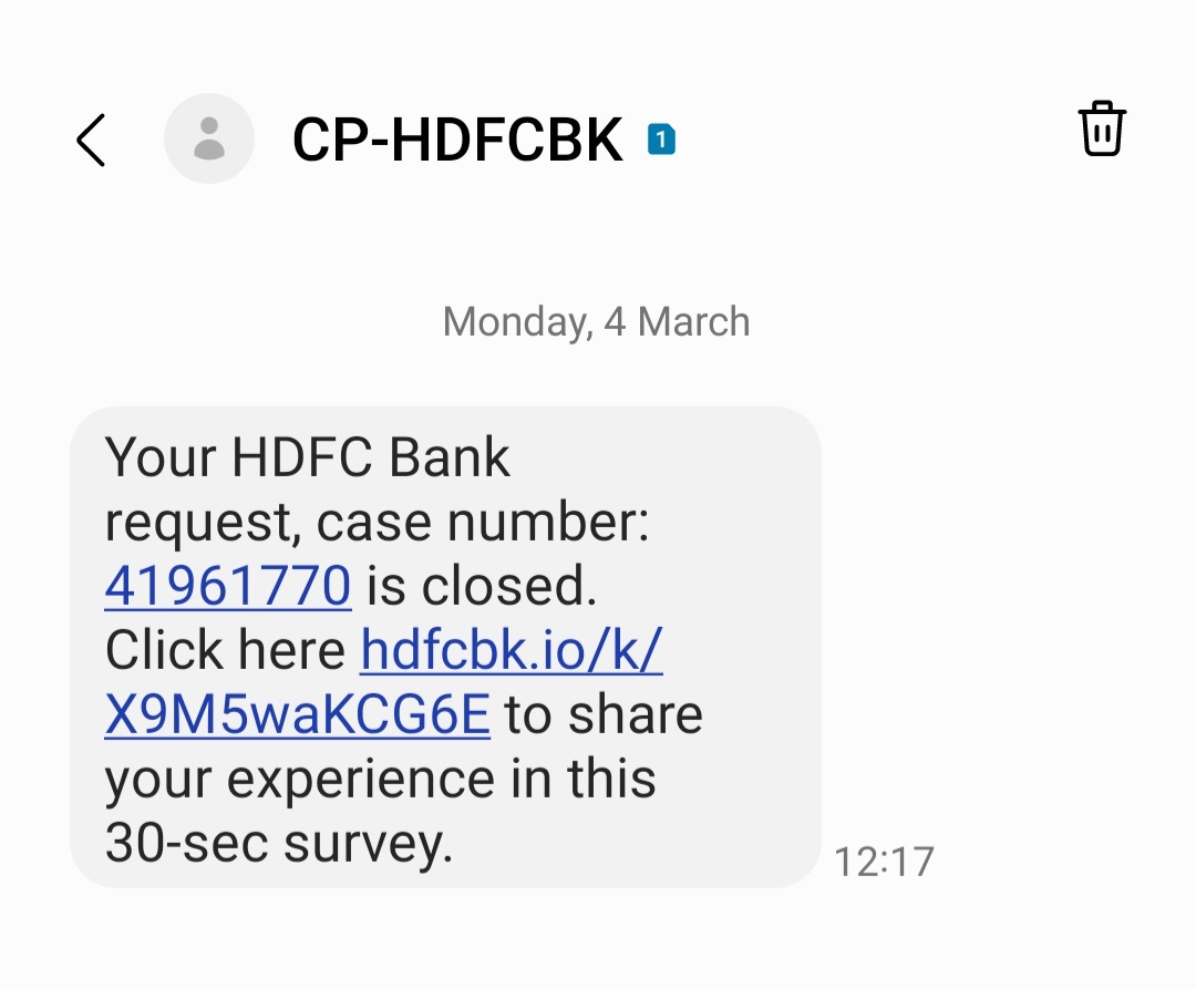 Raajesh2Singh's tweet photo. Hello @HDFCBank_Cares, I didn't receive my debit card so far. I don't know what is the status on my complaint. However, meanwhile I got a closure message. 

This is really ridiculous !!! 

Are you guys really serious about your customers' concerns?? https://t.co/W1UTWfwlVj