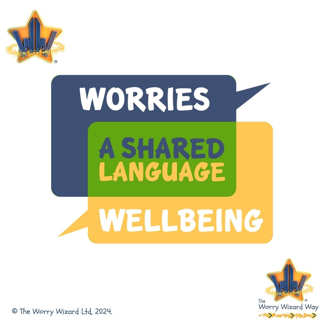 Developing a shared language for exploring Worries & Wellbeing is a key part of #TheWorryWizardWay➡🌟...our unique way of showing up for the children who most need our help💙.  It helps everyone to feel more confident #fromWorriestoWellbeing #emotionalliteracy #childmentalhealth