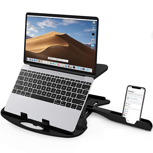 HemantSheth7's tweet image. STRIFF Adjustable Laptop Tabletop Stand Patented Riser Ventilated Portable Foldable Compatible with MacBook Notebook Tablet Tray Desk Table Book with Free Phone Stand (Black)

 #adjustableworkstation #PortableProductivity #laptopriser #ergonomicdesign 
amzn.to/42YQGS
